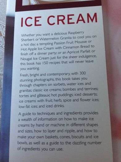 Ice Cream.  Hardback.  150 recipes.