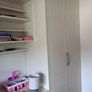 White Fitted Bedroom Wardrobes with Desk & Shelving Image 5