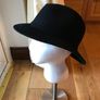 Vintage Women's Trilby Black Hat Image 6