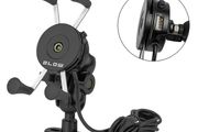 New Bike Motorbike Bicycle Scooter USB Cable Phone Handle Holder Mount # 1563