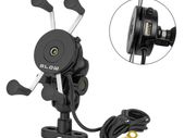 New Bike Motorbike Bicycle Scooter USB Cable Phone Handle Holder Mount # 1563