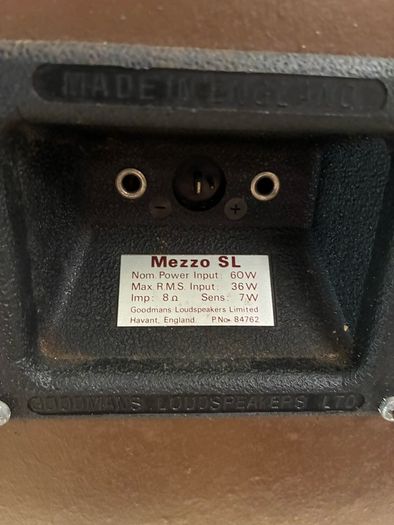 Goodmans Mezzo SL Speakers