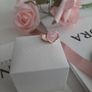 New genuine pandora pink enamel heart ring Image 5