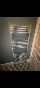 chrome heated towel rail