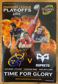 2011 Munster v Ospreys - Magners League Play-Off Programme