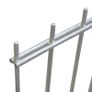 2D Garden Fence Panels 2.008x1.03 m 4 m (Total Length) Silver Image 4