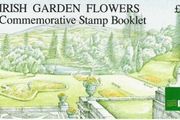 1990 Ireland Irish Garden Flowers Commemorative Stamp Booklet Mint Never Hinged (MNH). Scanned images of panes included but item is complete booklet