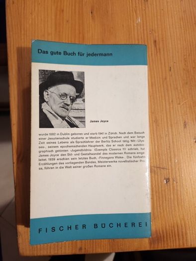 James Joyce Dublin. German Version  By Fischer Boucherei. 1961 First Edition Paperback In Good Condition.