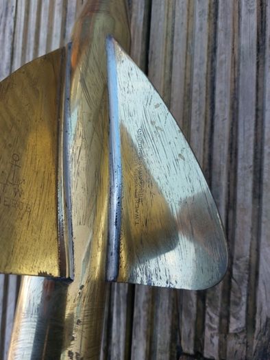 ships T.W Cherub log antique brass