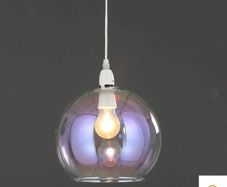 Glass round ball shape lamp shade