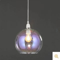 Glass round ball shape lamp shade
