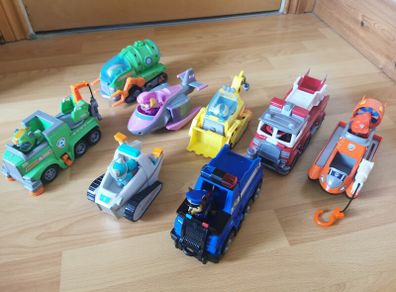 Paw Patrol vehicles and tower