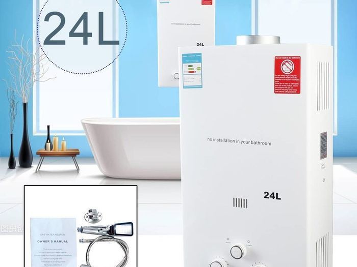 8KW 24L Portable Gas Instantaneous Water Heater Propane Gas Camping Shower for Outdoor Shower Bath Hot Water Camping Shower Water Heater Hot