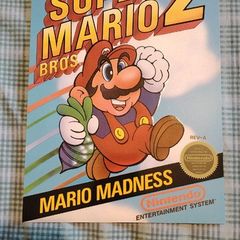 Super Mario Bros. 2 A4 Poster/Wall Art
