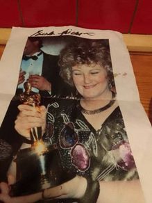 Brenda Fricker signed photographs - two prints