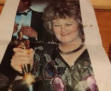 Brenda Fricker signed photographs - two prints