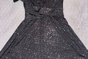 Black Sparkly Skater Dress