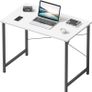 FREE SHIPPING Computer Desk 80x40 cm Home Office Laptop Desk Study Writing Table, Modern Simple Style, White Image 5