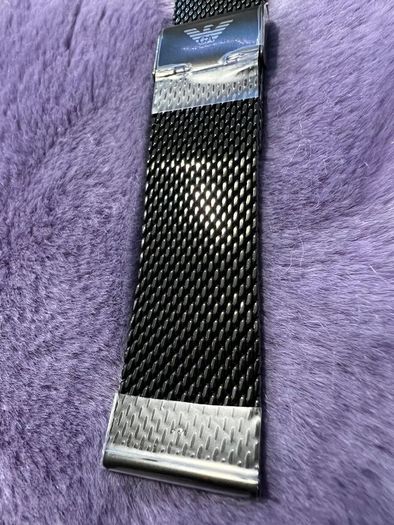 Emporio Armani Black Stainless steel watch strap