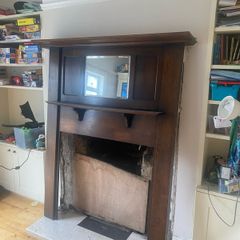Art deco fire place surround wood