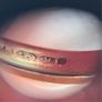 9ct Gold ring with a large sapphire and diamonds Image 8