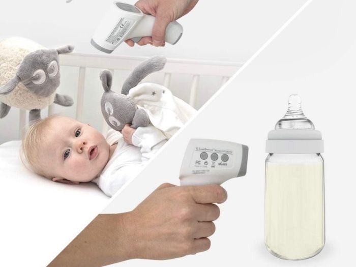 Baby, Children and Adults Contactless Infrared Digital Thermometer for Fever with Instant Read | Medical No Touch Temperature Gun Checker for Forehead or Body (FREE POSTAGE)