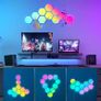 Hexagon Lights - 8 Pack RGB LED Lights, App-Controlled Hexagonal Smart Lighting Panels Sync to Music for Room, Bar, Gaming Setup, Bedroom Image 5