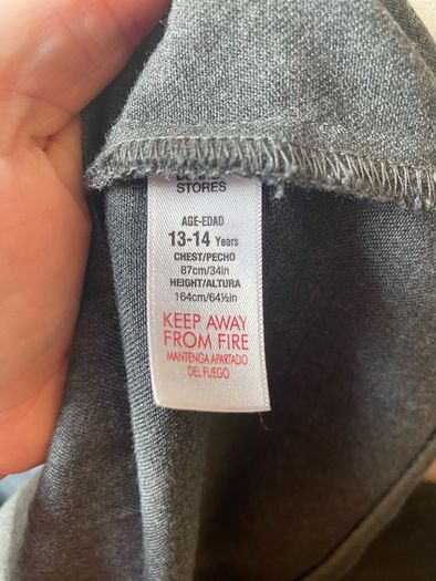 Dunnes grey pinafore x2 (as new) age 13-14