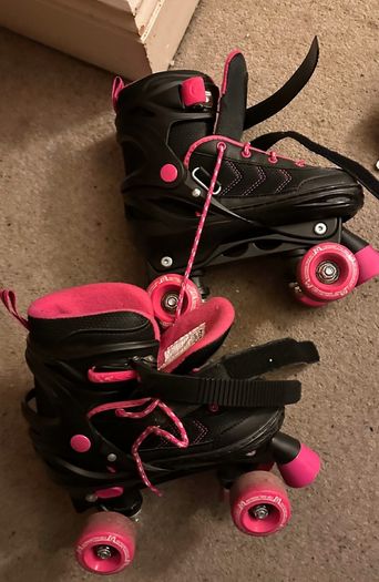 Roller Skates Pink and Black