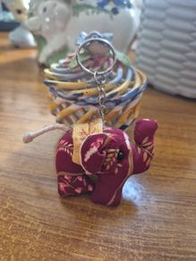 Vintage Elephant Keyring