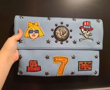 Blue Funky Clutch Bag