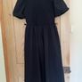 Penneys puff sleeve black midi dress Image 2