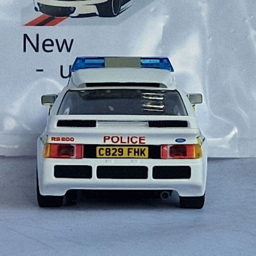 Scalextric C4341 Ford RS200 - Police Slot Car ( classic street supercar )