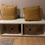 White Storage Bench or Shelving Unit  120 x 40 x 40 cm Image 2