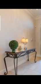 Decorator Style Console Table With Mirrored Top