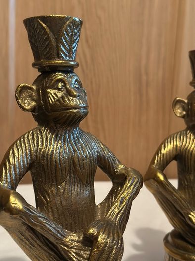 Vintage Brass  Candlestick Holders
