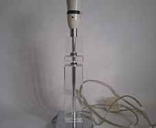 Glass & Chrome Table Lamp