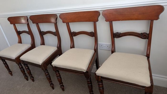 Regency dining room chairs x4
