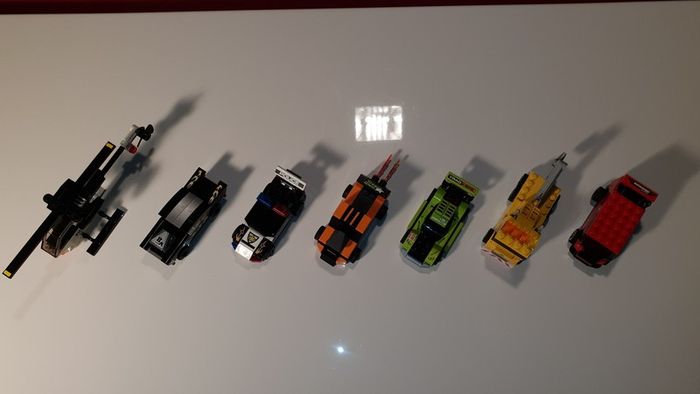 Lego Racers 8186 Steer Extreme Full Set with 6 cars 1 helicopter !