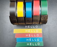 Scotch 3M Branded Dymo Embossing Print Labels - 9mm