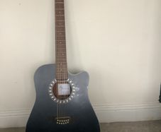 Harley Benton Custom Line CLD-10SCE-12BKS 12 string guitar