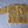 Hand Knit: Premature Baby Cardigans: 3.5-5.5 lbs Image 7