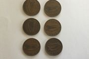 Coins - Eire Pennies X 6