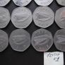 12 Irish coins@50 Pence (1978-1998) Image 3