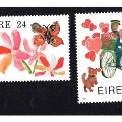 1987 Ireland Love Commemorative Stamps Mint Never Hinged (MNH)