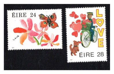 1987 Ireland Love Commemorative Stamps Mint Never Hinged (MNH)