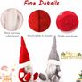 Christmas Gnome Plush Gonk Decorations - Handmade Swedish Tomte Scandinavian Santa Elf Ornaments (FREE POSTAGE) Image 3
