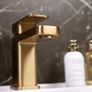 Mono Basin Mixer Tap | Brushed Brass (Gold) Image 3