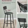Set of 2 Bar Chairs PU Cover Image 4