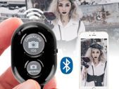 Bluetooth Remote Control Camera Selfie Shutter Stick for iphone Android Black